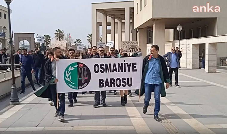 Osmaniye Barosu'ndan sessiz yürüyüş: Avukat susarsa adalet ölür