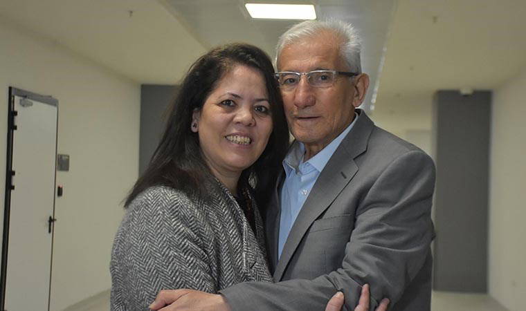 Akciğer kanserine yakalanan baba-kız hastalığı birlikte yendi