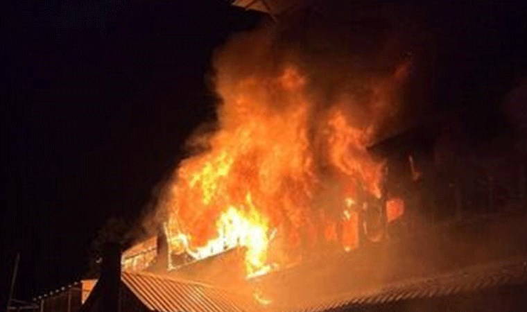 Uludağ'da otel yangının başladığı anın görüntüleri ortaya çıktı!