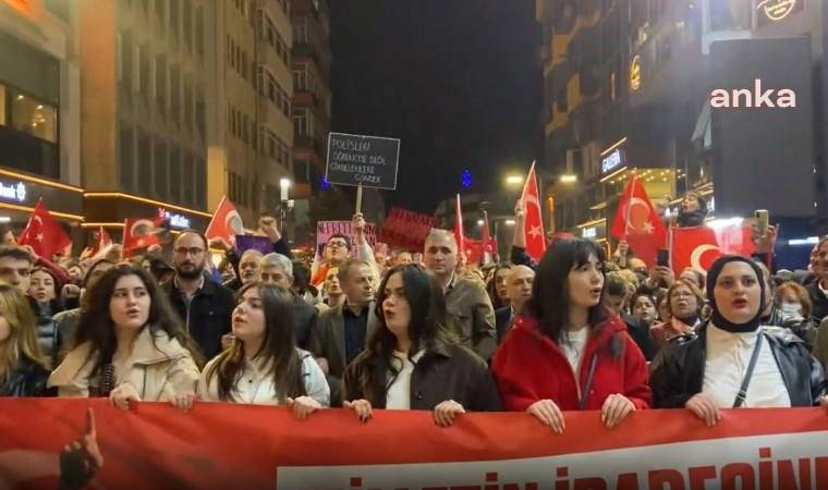 Trabzon’da ‘İmamoğlu’na Özgürlük’ sloganlarıyla yürüyüş!