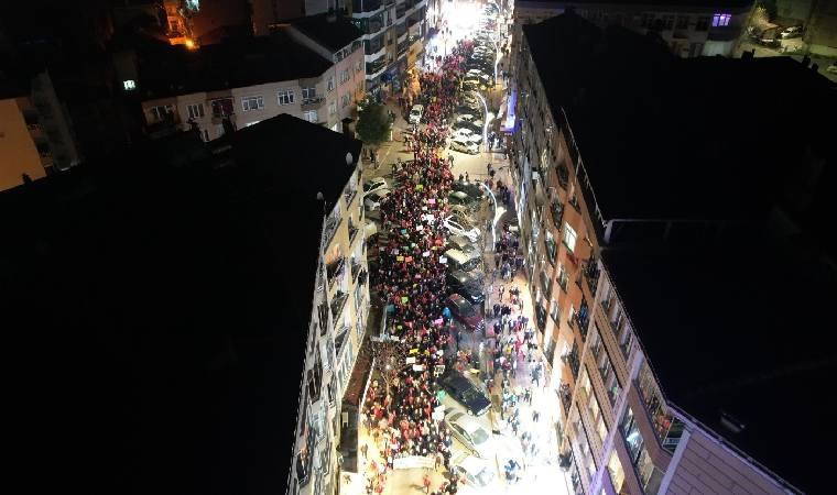 Samsun'da İmamoğlu'na destek yürüyüşü!