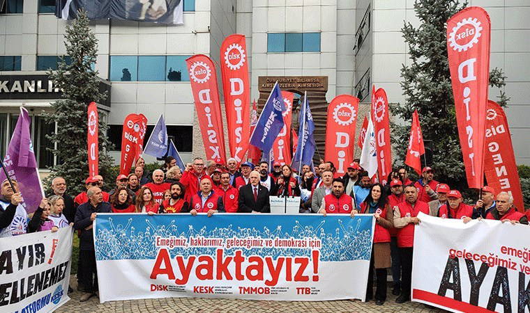 DİSK, Beylikdüzü Belediyesi’nde: 'Sınır tanımaz bir kötülükle karşı karşıyayız!'