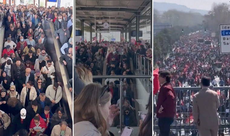 Milyonlar Maltepe'ye akın etti: Marmaray durakları miting alanı gibi!