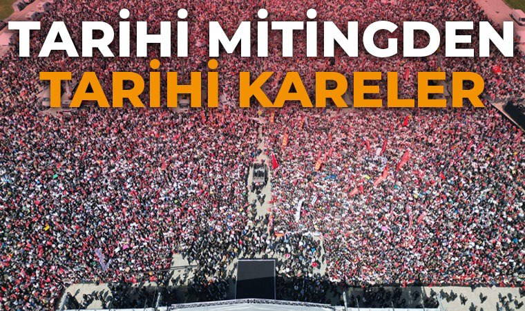 CHP'nin 'Ekrem İmamoğlu'na Özgürlük Mitingi'nden tarihi kareler!