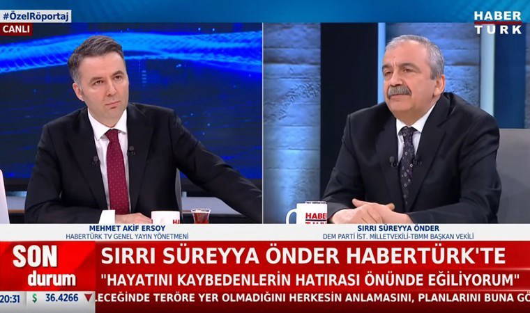 Habertürk ambargoyu kaldırdı: Sırrı Süreyya Önder konuk oldu