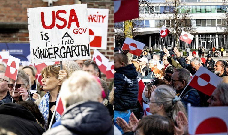 Danimarka'da Trump protestosu: 'Grönland satılık değil'