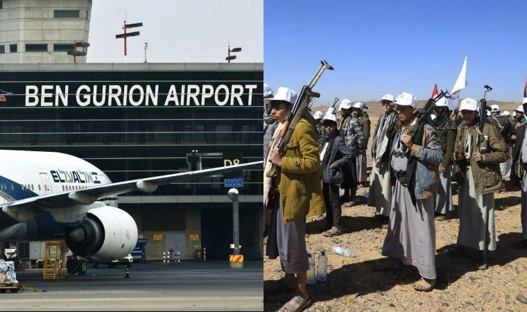 Husilerden Ben Gurion Havalimanı'na füze saldırısı