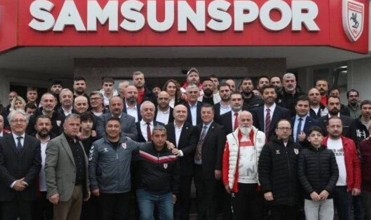 Samsunspor'da bayramlaşma töreni düzenlendi