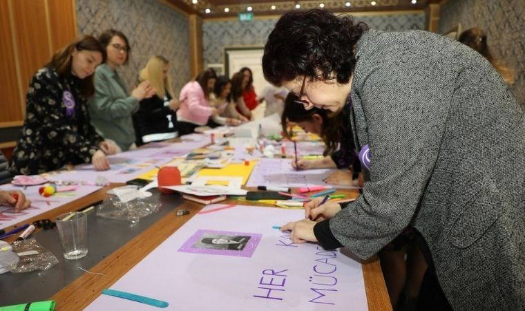 Yunusemreli kadınlardan 8 Mart çalışması