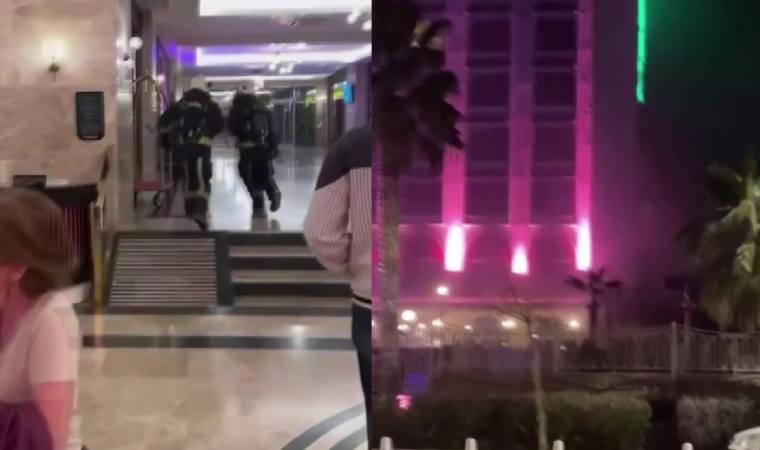 Antalya'da otelin spor salonunda korkutan yangın!