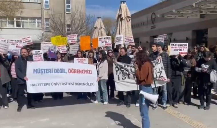 Hacettepe Üniversitesi yemekhanesinde banka dayatmasına tepki!