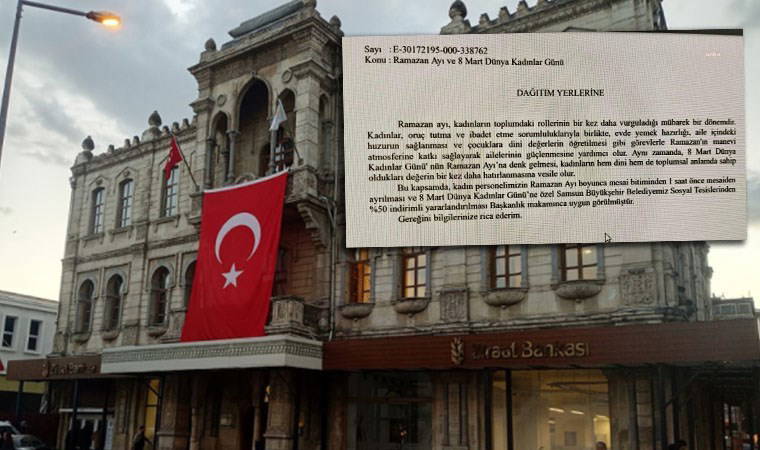 AKP'li belediyeden kadın çalışanlara cinsiyetçi ifadeler: 'Evde yemek hazırlığı' denildi, 'izin' verildi!