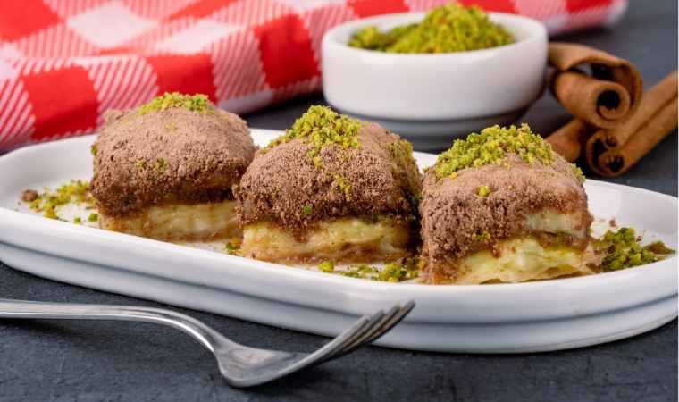 Güllaçtan pratik soğuk baklava tarifi...