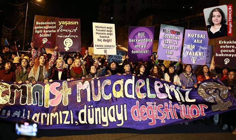 Kadınlar yasaklara karşın yürüdü: Yasaklar altında 8 Mart!