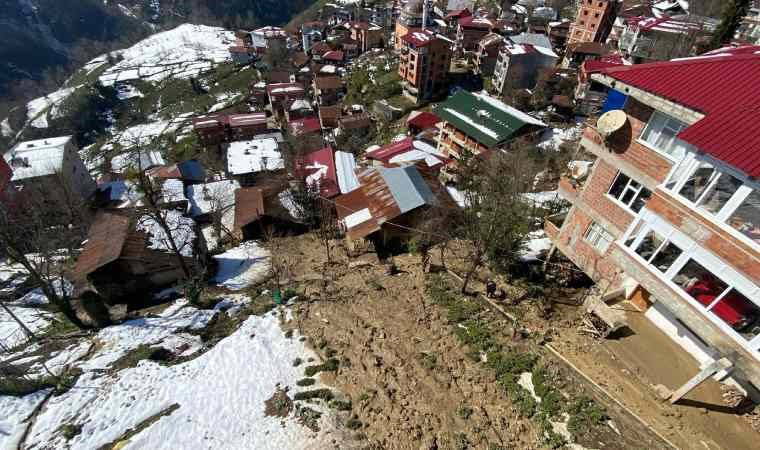 Rize'deki heyelanda tahliye edilen ev sayısı arttı