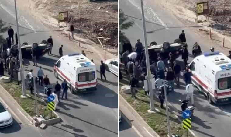 Feci kaza... Otomobil takla attı: 3’ü çocuk 6 yaralı