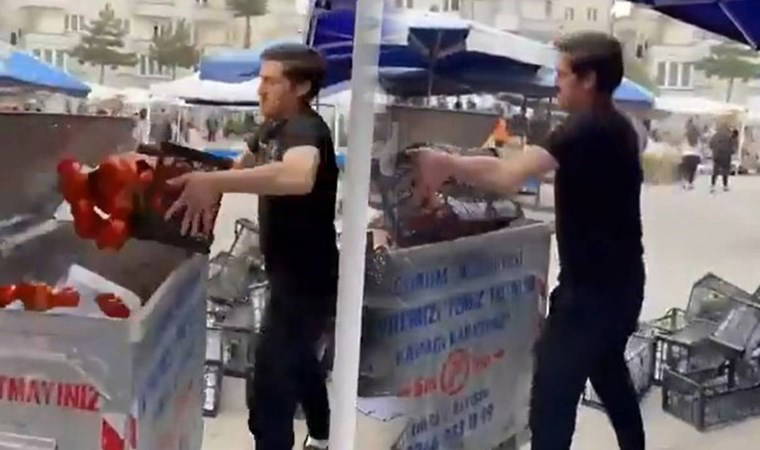 Bakan Yardımcısı açıkladı: Domateslerini çöpe döken pazarcıya milyonluk ceza!