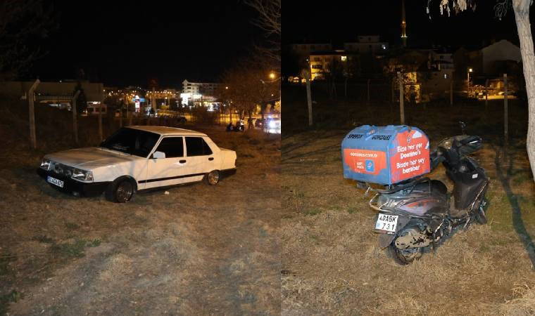 Ters yönden giden motosiklet kazaya neden oldu!