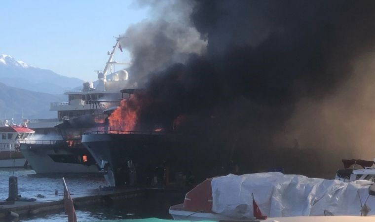 Fethiye Karagözler Marina’da yangın