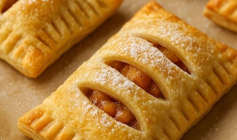 Akşam beş çayına çok yakışacak: 15 dakikada elmalı milföy dilimleri tarifi