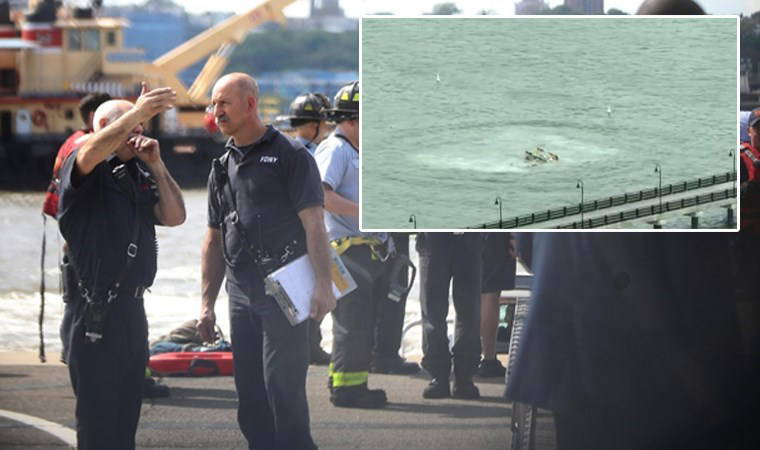 New York'ta helikopter düştü: 6 ölü