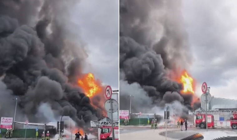 Son Dakika... İkitelli'de kimya deposunda büyük yangın!