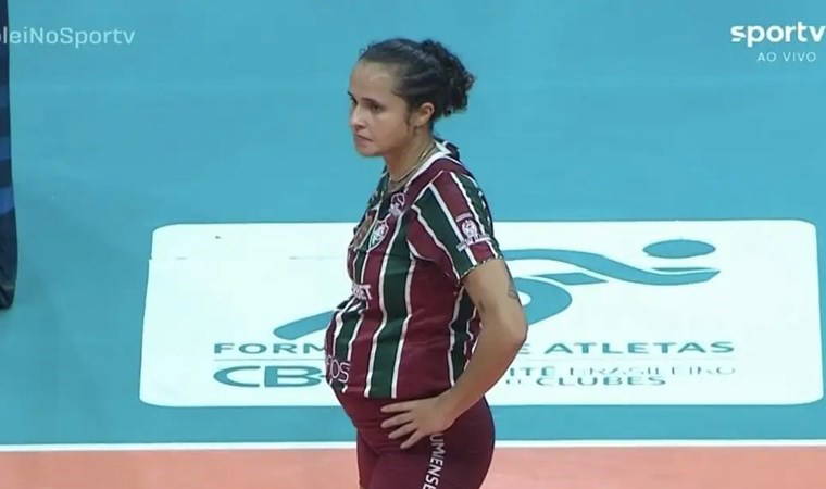 5 aylık hamile voleybolcu herkesi şaşırttı!