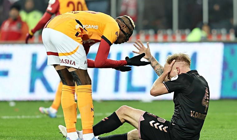 Samsunspor'dan Galatasaray maçı sonrası paylaşım! 'Dirsek bize, kart bize... ADALET?'