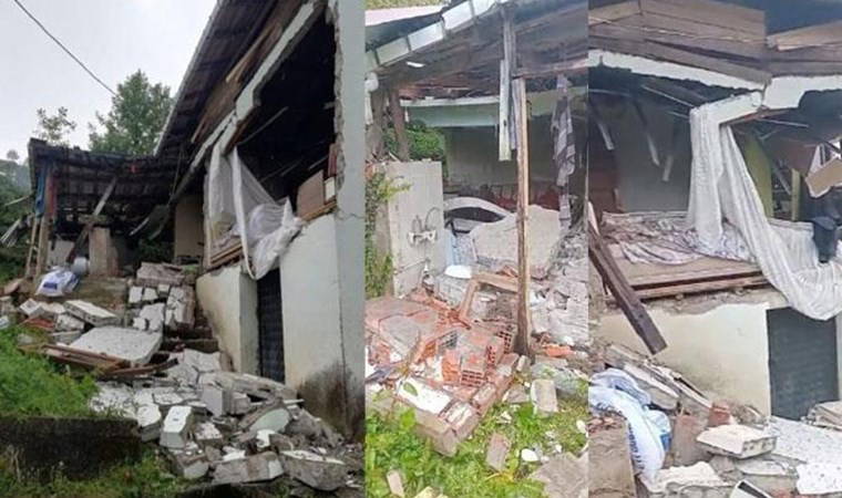 Trabzon'da hareketli dakikalar! Evde 'gaz sıkışması' sonucu patlama: Enkaz altında kalan bir kişi yaralandı!