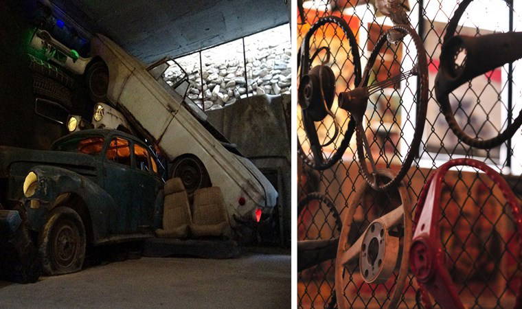 Amerika'da gördü, Bursa'ya uyarladı! 4 katlı evinin zemin katını 'araç mezarlığı'na dönüştürdü: 'Burayı gören herkes çok şaşırıyor'