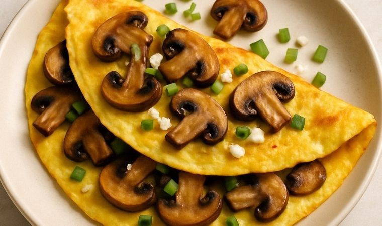 Kahvaltıların enfes lezzeti: Mantarlı omlet tarifi
