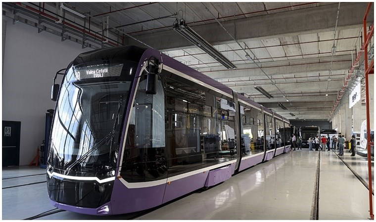 Romanya'ya 18 yeni nesil tramvay daha gönderiliyor
