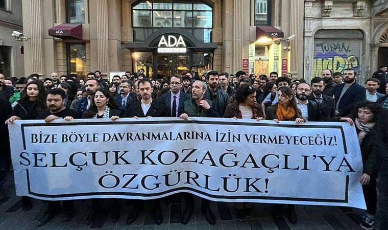 İstanbul Barosu önünde 'Selçuk Kozağaçlı' protestosu