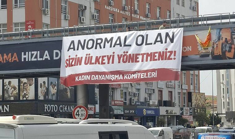 Kadın Dayanışma Komiteleri'nden 'normal doğum' pankartına tepki: 'Anormal olan sizin ülkeyi yönetmeniz!'