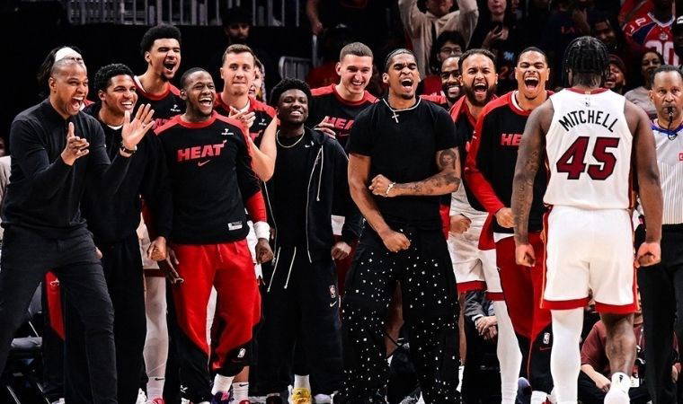 NBA'de Heat, Hawks'ı uzatmalarda yenerek play-off turuna kaldı