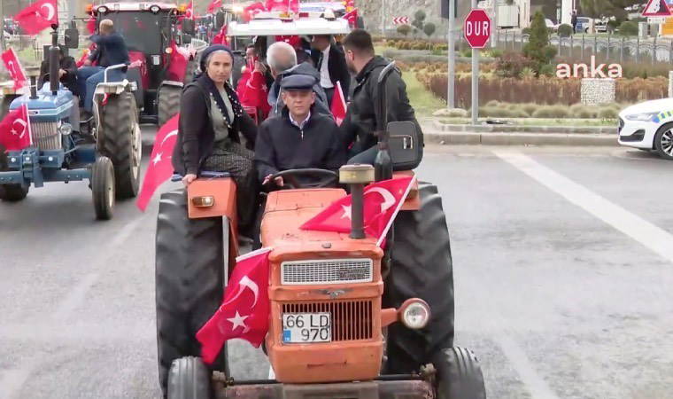 Yozgat'ta 'İrade Milletindir' mitingi: Traktörler dev konvoy oluşturdu