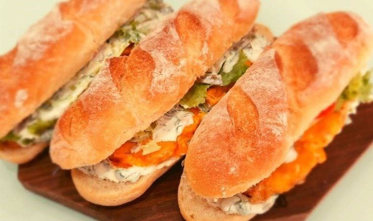 Sandviçin en havalı hali: Sezar tavuklu sandviç tarifi