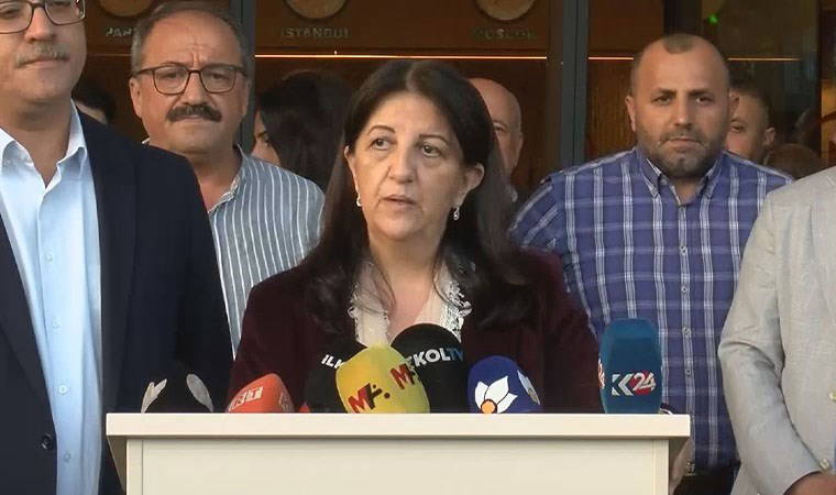 Sırrı Süreyya Önder'in kaldığı hastane önünde: Pervin Buldan, Abdullah Öcalan'ın mesajını okudu