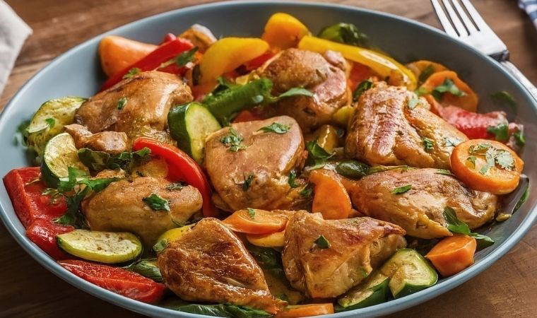Renkli sebzelerle pratik bir lezzet şöleni: Sebzeli tavuk sote tarifi