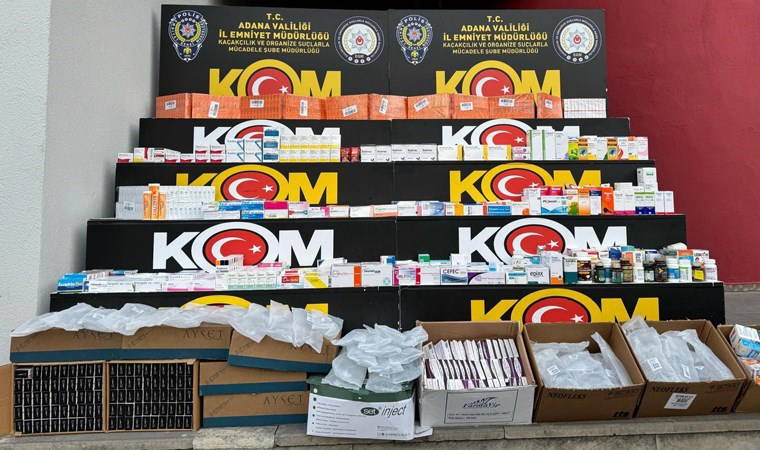 Adana'da yasadışı 'ilaç' operasyonu: Binlerce tıbbi ürüne el konuldu!