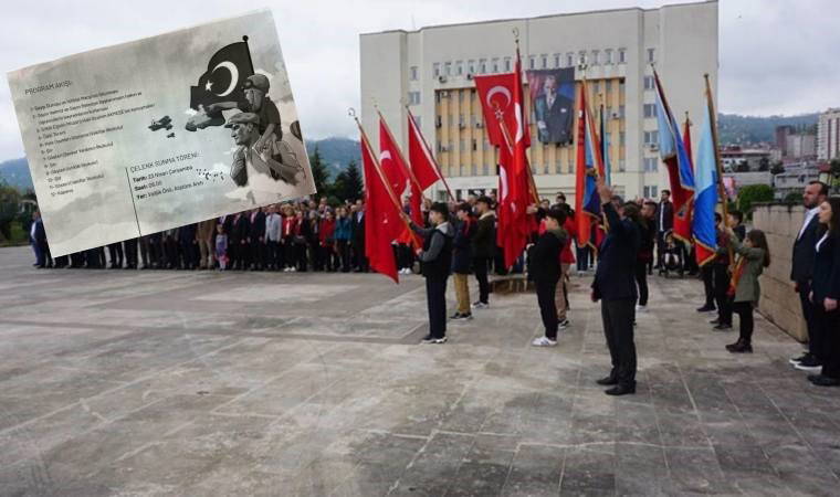 Rize İl Milli Eğitim Müdürlüğü'nün '23 Nisan' programında tepki çeken Atatürk ayrıntısı!