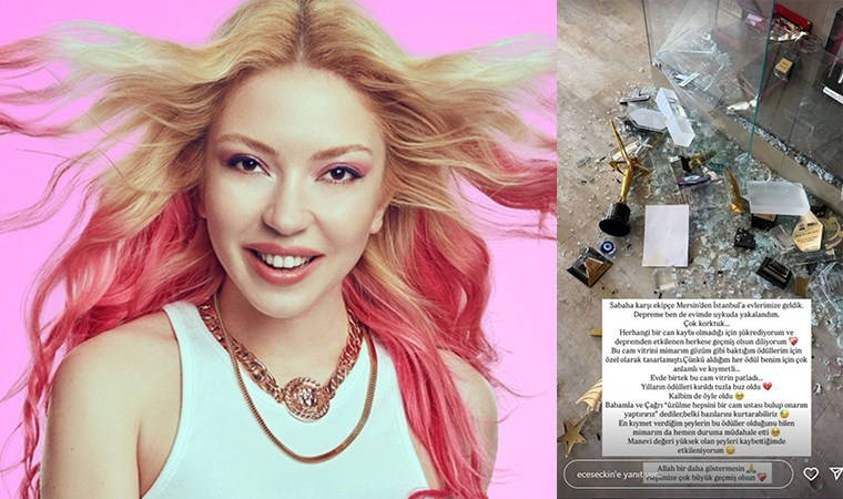 Ece Seçkin depreme uykuda yakalandı: 'Cam vitrin patladı'