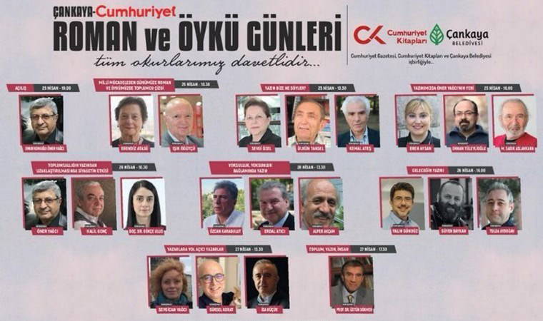 Çankaya'da roman ve öykü günleri başlıyor