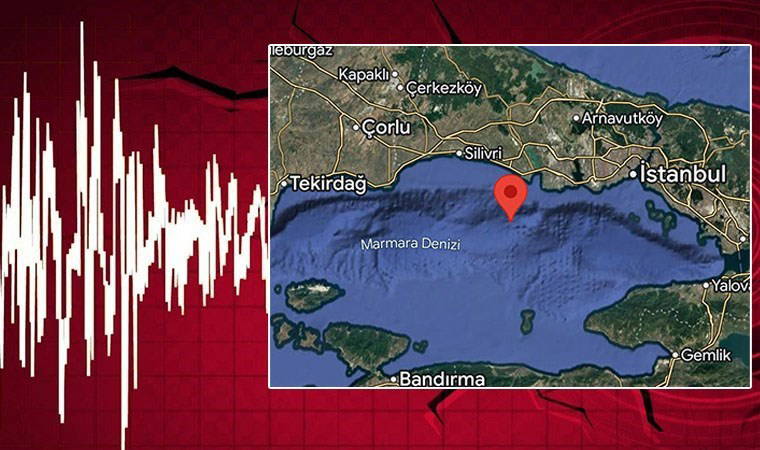 Son Dakika... İstanbul Büyükçekmece açıklarında 4.3 büyüklüğünde deprem