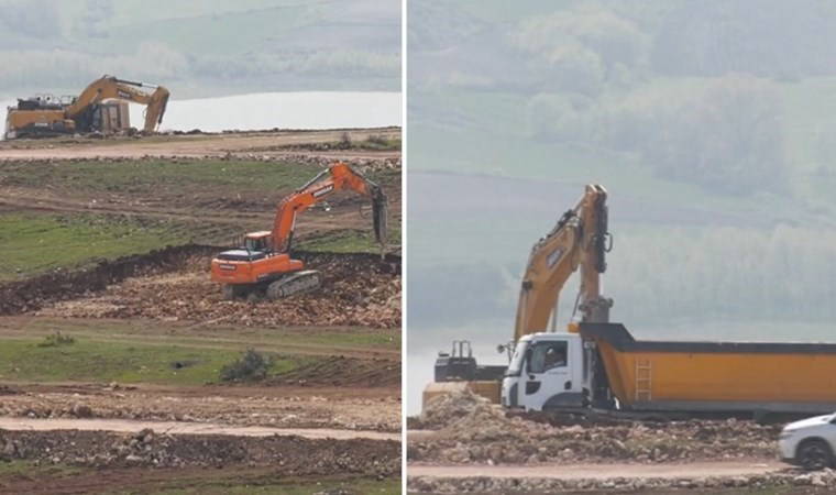 İSKİ uyarısına rağmen kaçak TOKİ inşaatı sürüyor