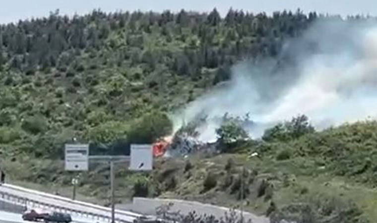 İstanbul Arnavutköy’de ormanlık alanda yangın