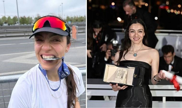 Merve Dizdar'ın İstanbul Yarı Maratonu'nda madalya sevinci