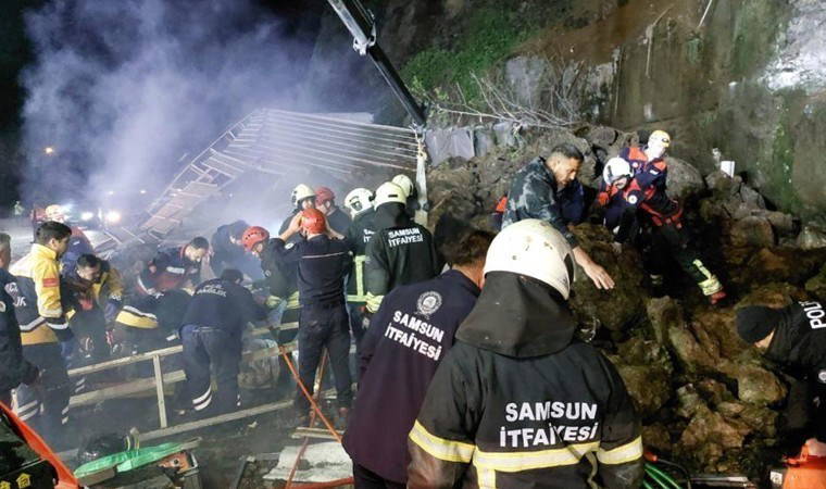 Samsun’da heyelan: Anne kurtarıldı, baba ve 2 çocuk hayatını kaybetti