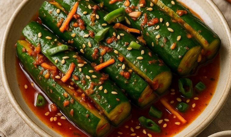 Kore mutfağının ferah lezzeti: Kore Usulü Salatalık Kimchi Tarifi