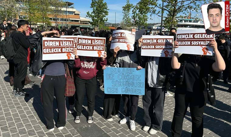 Cumhuriyet alandan bildiriyor... Liseliler haksızlığa karşı eylemde: Üniversitelilerden, eyleme büyük destek